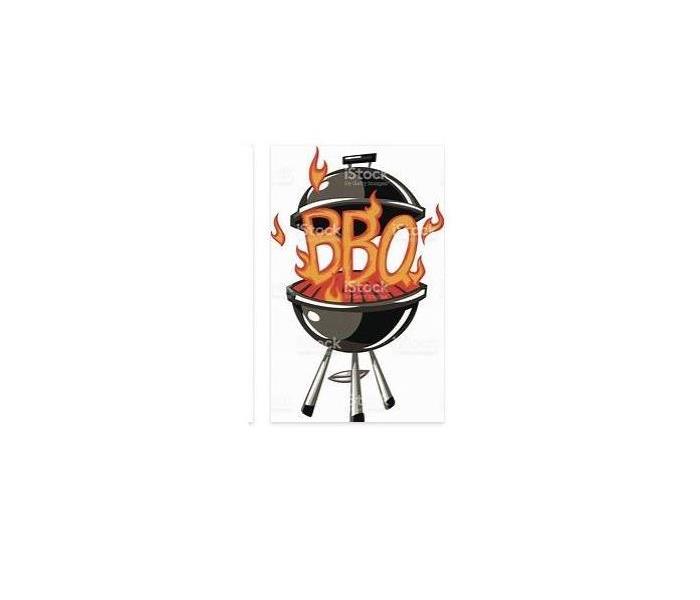 animated picture of charcoal grill with orange flames