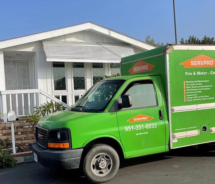 SERVPRO truck at a residence